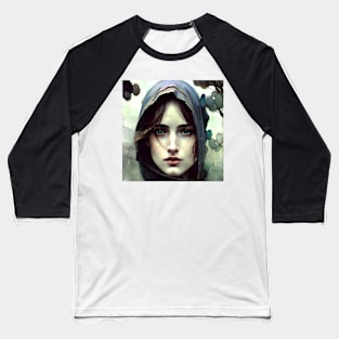 Beautiful Girl's Face 1 Baseball T-Shirt